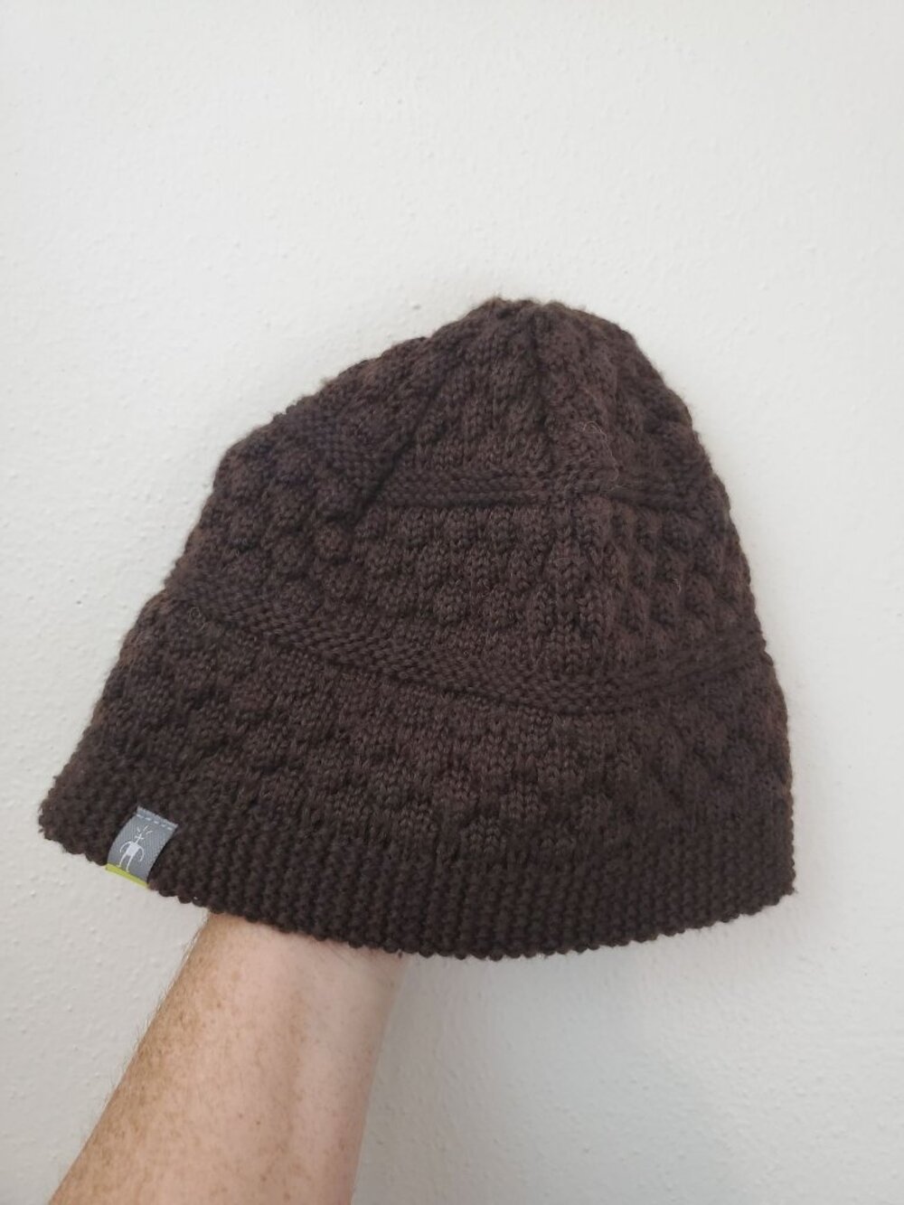 Smartwool brown merino wool blend knit skull cap beanie